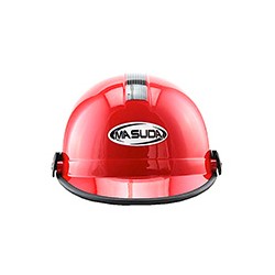 CASCO 1/2 CACHUCHA ABS CALIDAD ISO ROJO