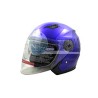 CASCO 3/4 DOBLE MICA MOD. EUROPEO AZUL M