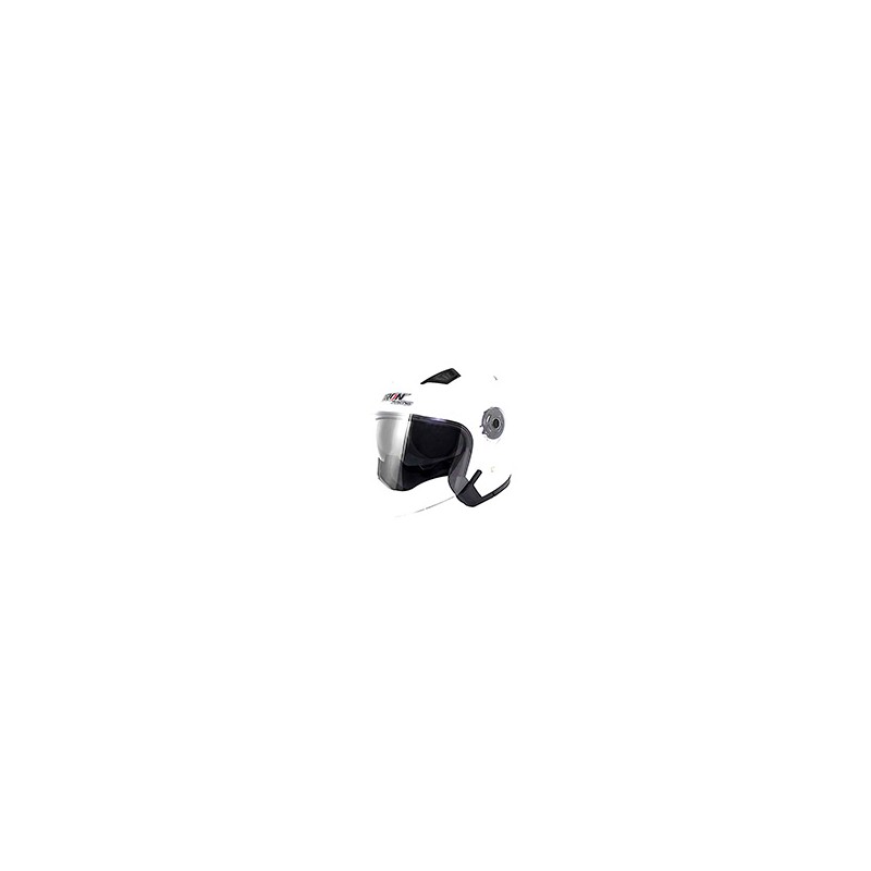 CASCO 3/4 DOBLE MICA MOD. EUROPEO BLANCO M