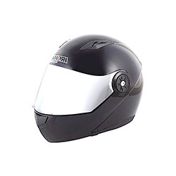 CASCO ABATIBLE DOBLE MICA NEGRO BRILLO (L)