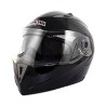 CASCO ABATIBLE DOBLE MICA NEGRO BRILLO (XL)