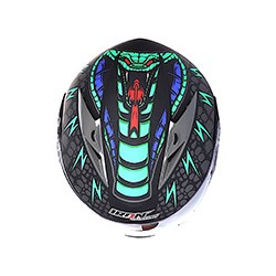 CASCO ABATIBLE IR105 DOT COBRA VERDE MATE L