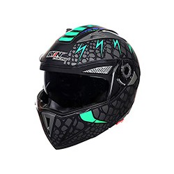 CASCO ABATIBLE IR105 DOT COBRA VERDE MATE XL