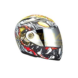 CASCO ABATIBLE IRON RACING IR-105 DOBLE MICA DOT V