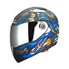 CASCO ABATIBLE RACING DOBLE MICA AZUL (L)
