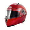 CASCO ABATIBLE RACING DOBLE MICA ROJO (L)
