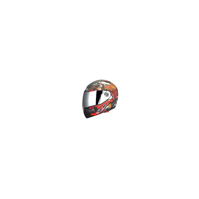 CASCO ABATIBLE RACING DOBLE MICA ROJO (S)