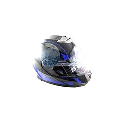 CASCO ABATIBLE THE FAST AZUL L