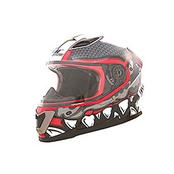 CASCO CERRADO DIENTE ROJO S