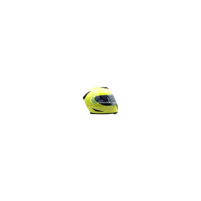 CASCO CERRADO DOBLE MICA AMARILLO (M)