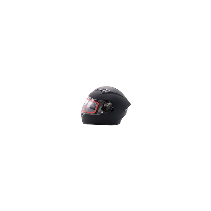 CASCO CERRADO DOBLE MICA NEGRO MATE (L)