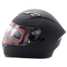 CASCO CERRADO DOBLE MICA NEGRO MATE (L)