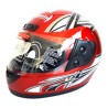 CASCO CERRADO GRAFICO ROJO M-L