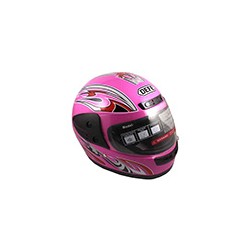 CASCO CERRADO GRAFICO ROSA M-L