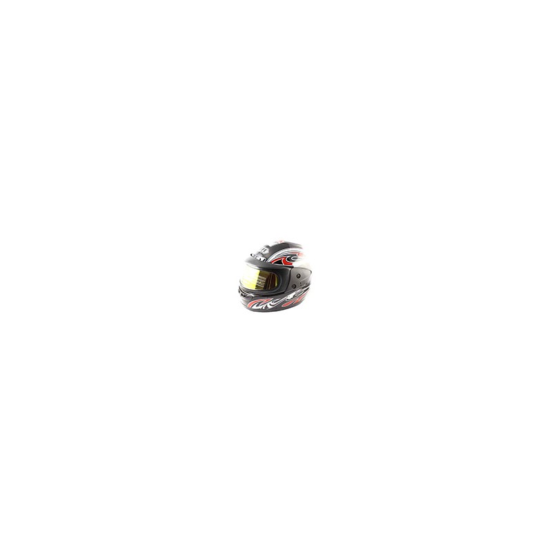 CASCO CERRADO NEGRO DOBLE MICA M-L