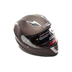 CASCO CERRADO TITANIUM MATE DORADO XL