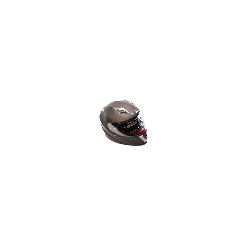 CASCO CERRADO TITANIUM MATE DORADO XL