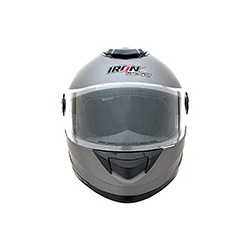 CASCO CERRADO TITANIUM MATE PLATA L