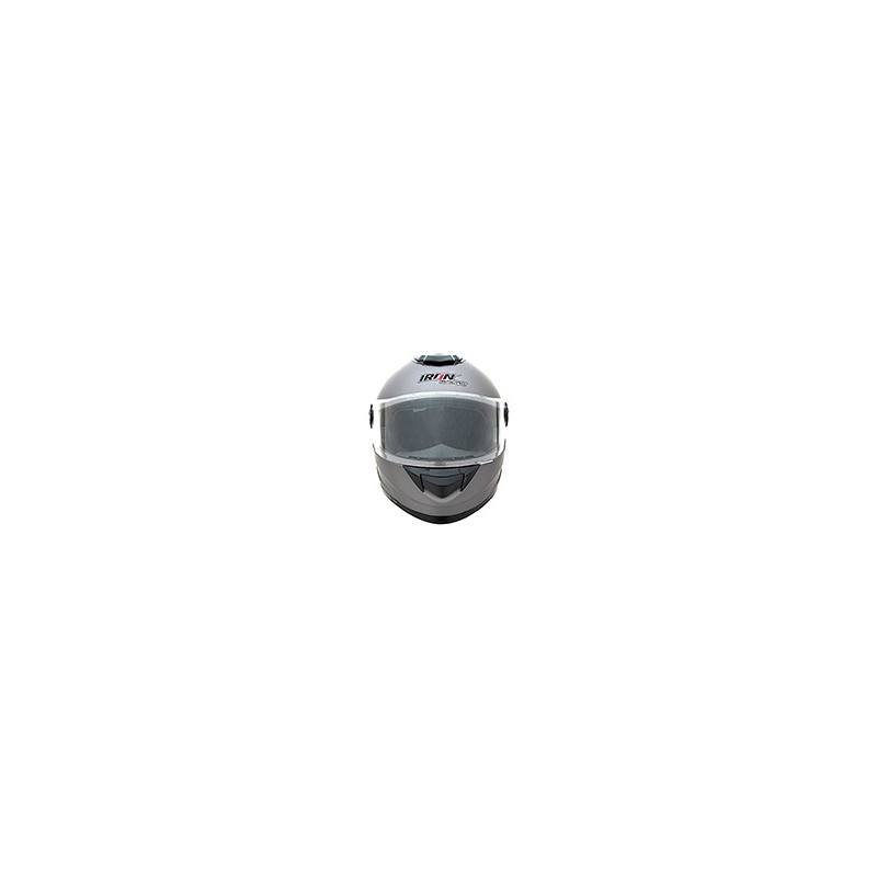 CASCO CERRADO TITANIUM MATE PLATA L