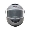 CASCO CERRADO TITANIUM MATE PLATA L