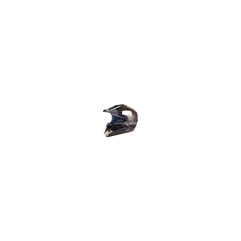 CASCO CROSS IRON RACING IR-850 DOT NEGRO BRILLO XX