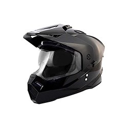 CASCO CROSS IRON RACING IR-91 NEGRO BRILLO (XL)