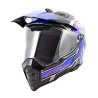 CASCO CROSS IRON RACING K13 AZUL (L)