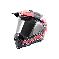CASCO CROSS IRON RACING K13 ROJO (XL)