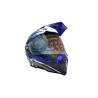 CASCO CROSS IRON RACING K22 AZUL (M)
