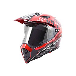 CASCO CROSS IRON RACING K22 ROJO (L)