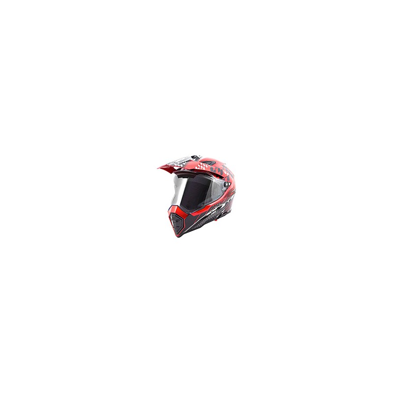 CASCO CROSS IRON RACING K22 ROJO (L)