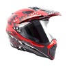 CASCO CROSS IRON RACING K22 ROJO (S)