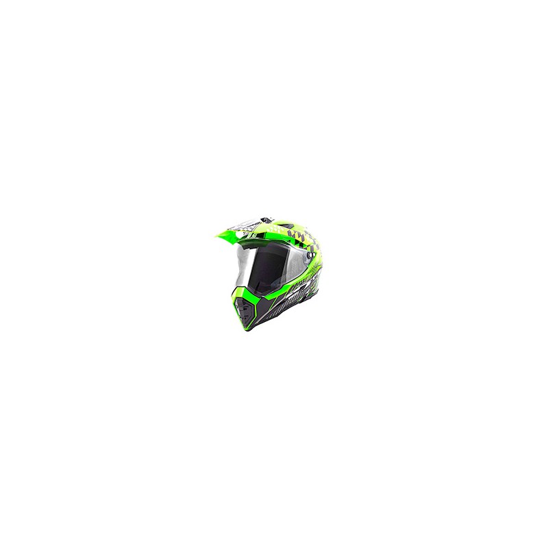 CASCO CROSS IRON RACING K22 VERDE (M)