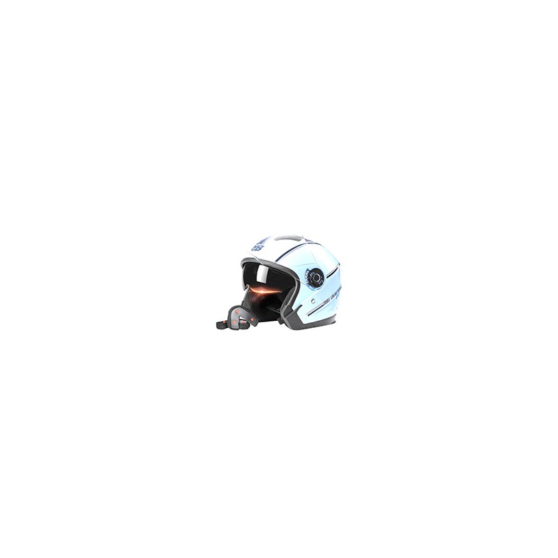 CASCO MEDIO AZUL M-L C/MICA