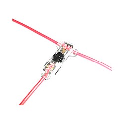 CONECTOR P/CABLE EMPALME CAL 20-16 TRANSP/ROJO