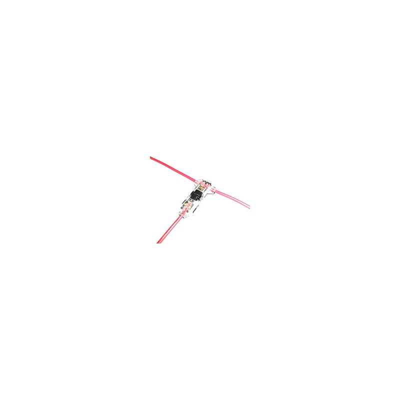 CONECTOR P/CABLE EMPALME CAL 20-16 TRANSP/ROJO