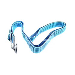 CORDON BUNGEE PLANO 1.60M 25MM AZUL