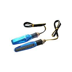 DIRECCIONAL AZUL 12V 9LED LUZ AMARILLA JGO