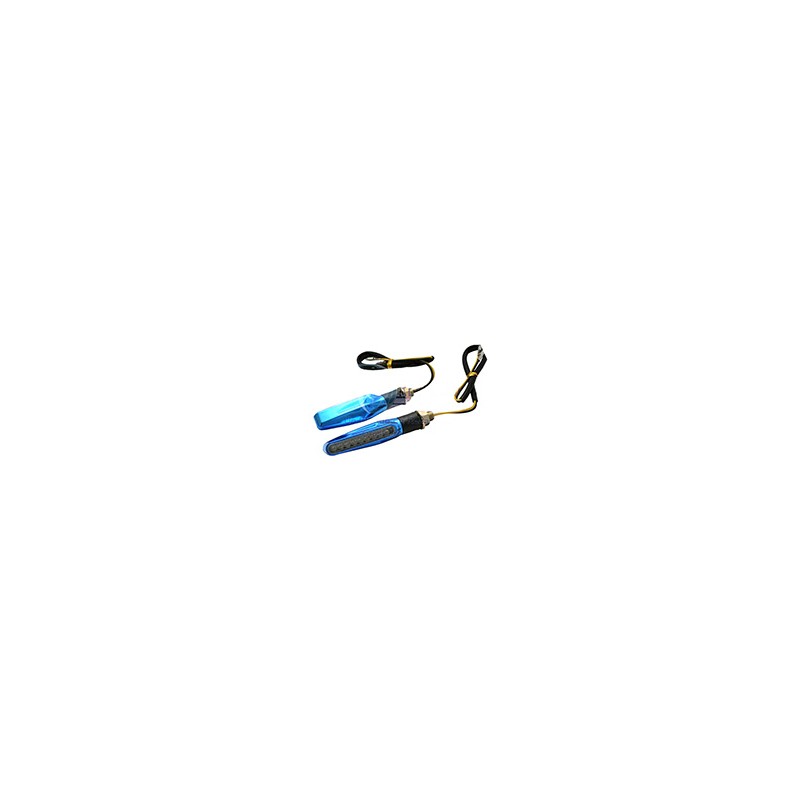 DIRECCIONAL AZUL 12V 9LED LUZ AMARILLA JGO