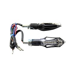 DIRECCIONAL BI 14LED 4CABLES AMARILLO/AZUL JGO