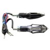 DIRECCIONAL BI 14LED 4CABLES AMARILLO/AZUL JGO