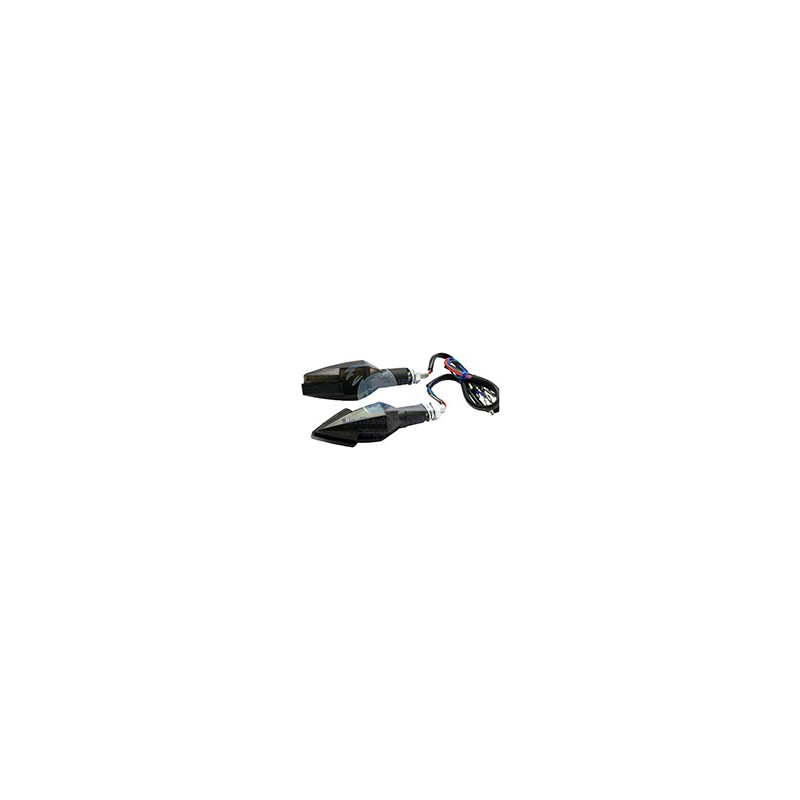 DIRECCIONAL BI COLOR 14LED 4CABLE AMARILL/AZUL JGO