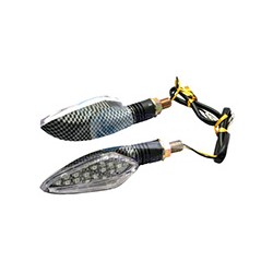 DIRECCIONAL LED FIBRA CARBON LUZ BLANCA JGO