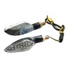 DIRECCIONAL LED FIBRA CARBON LUZ BLANCA JGO