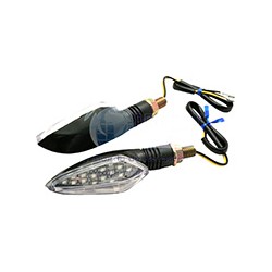 DIRECCIONAL LED NEGRO MATE LUZ AZUL JGO