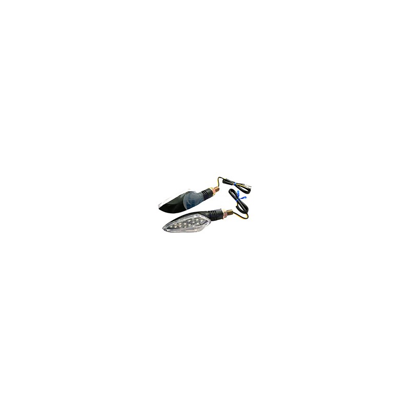 DIRECCIONAL LED NEGRO MATE LUZ AZUL JGO