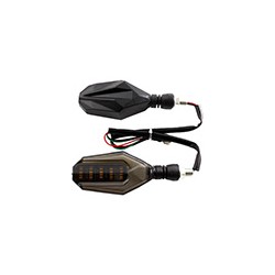 DIRECCIONAL NEGRO LED AMARILLO/BLANCO 12V