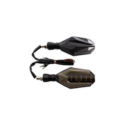 DIRECCIONAL NEGRO LED AMARILLO/ROJO 12V