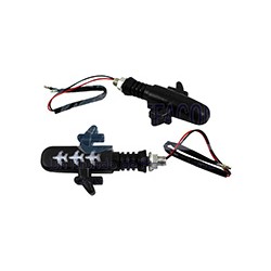 DIRECCIONAL NEGRO LED ROJO 12V