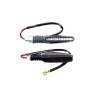 DIRECCIONAL NEGRO MATE 12V 12LED RUNNING AZUL
